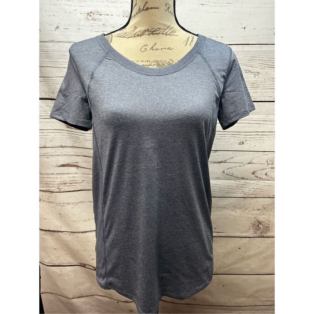 Eddie Bauer Women's Short Sleeve Athletic T Shirt Blue Heather Size Small‎